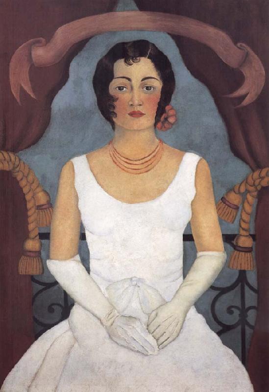Frida Kahlo Portrait of a Woman in White